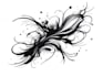 custom an abstract black tattoo design