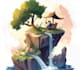 create environment concept art and background art