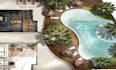 do 3d rendering and modelling for site plan landscape swimming pool or patio