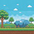 make pixel art scene or background