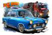 draw vector cartoon car illustration for your t shirt