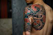 make a super artistic tattoo designs in japanese style
