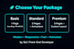create a responsive landing page using HTML, CSS, and bootstrap