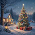 draw any christmas illustration in my style