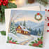 create a beautiful illustrated christmas card