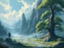 fantasy landscapes, illustration, environment