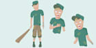 draw characters and scenes in a fun cartoon style