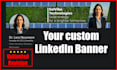 create a modern linkedin banner that highlights and boosts your profile