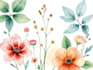 create a botanical watercolor illustration