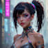 make cyberpunk character art