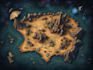 draw a fantasy map illustration