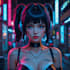 create cyberpunk character art
