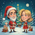 make a christmas cartoon caricature