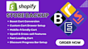 setup shopify store backup master rewind tiny aclone storelapse talon matrixify