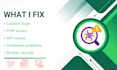 fix php bugs, errors and website issues professionally