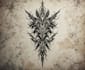 draw a tattoo design as pattern minimal,