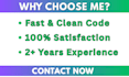 fix customize or add new features using javascript js expert