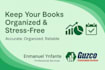 do setup, clean up and complete bookkeeping in quickbooks