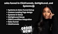 create a converting sales funnel in clickfunnels, gohighlevel, and systeme io