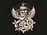 create american traditional tattoo style design