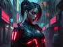 design anime character , cyberpunk character