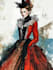 draw fashion illustration , sketch , model