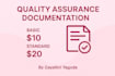 prepare complete professional QA documentation