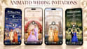 design indian wedding cards and animated invites