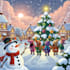 create christmas children book illustrations