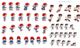 create 2d cartoon game character, sprite sheet, character sprite, game animation