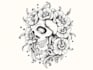 make beautiful line art tattoo design