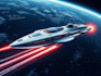 design a spaceship, sci fi illustration and sci fi art