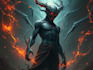 create dark art, surreal digital art and anything