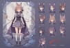 draw a character sheet in anime style