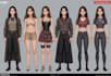 raw high quality character sheet for your model vtuber