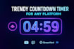 create a trendy countdown timer for any platform