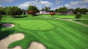 build golf showroom interior, craft modern golf course,mini golf field, terrain