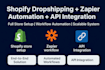 shopify manager virtual assistant, shopify dropshipping zapier automation api