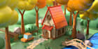 create low poly 3d environment