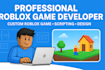 create and develop a professional roblox game with scripting  custom features