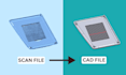 do reverse engineering from scan data to cad file
