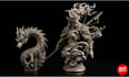 print high quality large 3d models in resin with fine detail