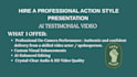 record ai testimonial video actor presentation add image to video