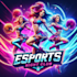 create colorful bar night club cheerleading dance logo