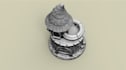 sculpt 3dfantasy house wargaming terrain, tabletop 3dmodel collectible, 3dprint