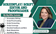 edit, proofread, and finetune your screenplay, movie script, feature film script