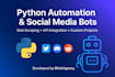 develop crypto bots, forex bots, ai chatbots, and python automation bots