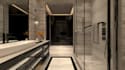 refurnish contemporary master bathroom, bathroom remodel,photorealistic render
