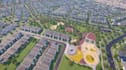 model 3d realistic master plan,urban exterior,cgi landscape,commercial building
