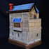 model 3d terrain miniature,3d building,medieval castle,tabletop dnd,3d print,obj
